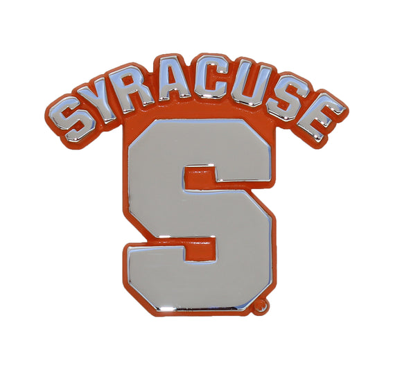 Syracuse University Orange Metal Auto Emblem