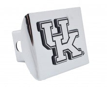 University of Kentucky Wildcats on Chrome Metal Hitch Cover