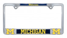 Michigan Wolverines 3D Metal License Plate Frame