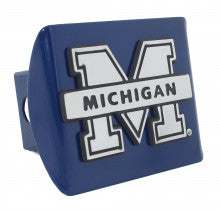 Michigan Wolverines Navy Metal Hitch Cover