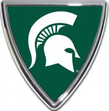 Michigan State Spartans Shield Metal Auto Emblem