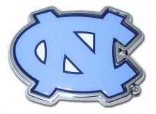 North Carolina Colors Metal Auto Emblem