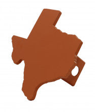 State of Texas Orange Large Metal Hitch Cover