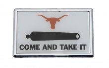 University of Texas Longhorns Come and Take It Metal Auto Emblem