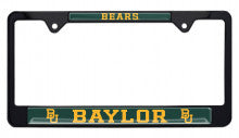 Baylor University Bears Black Metal License Plate Frame
