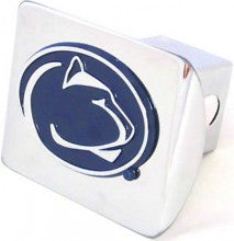 Penn State Blue Nittany Lions Chrome Metal Hitch Cover