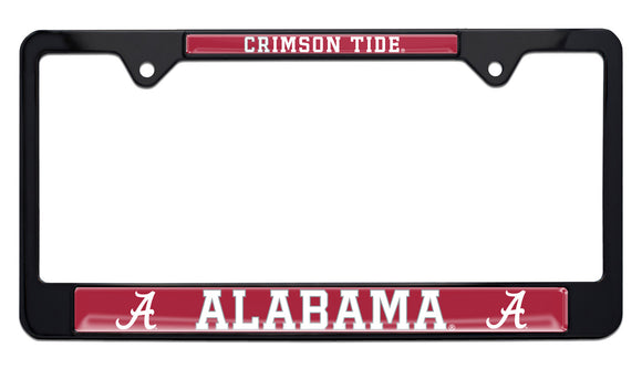 University of Alabama Crimson Tide Black Metal License Plate Frame