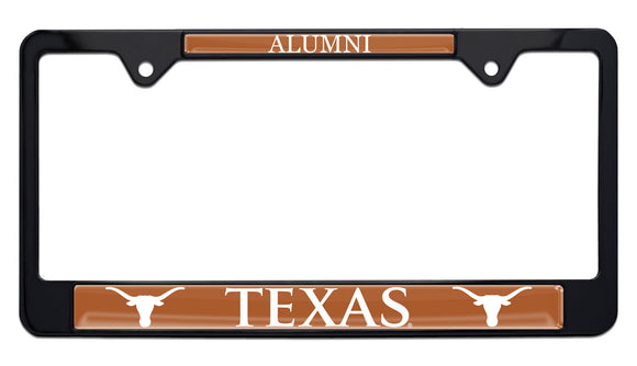 University of Texas Longhorn Alumni Black Metal License Plate Frame