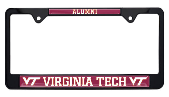 Virginia Tech Alumni Black Metal License Plate Frame