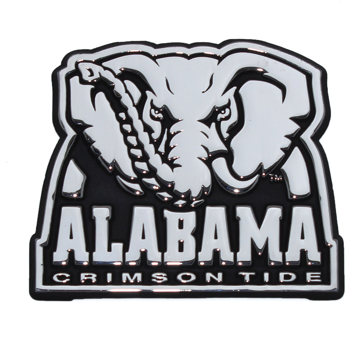 UA Chrome Metal Auto Emblem License Plate Decor Alabama Crimson Tide Auto  Emblem - Chrome Metal Car Badge 3x3 Inches UA Car Auto Badge, image size:1200x1123