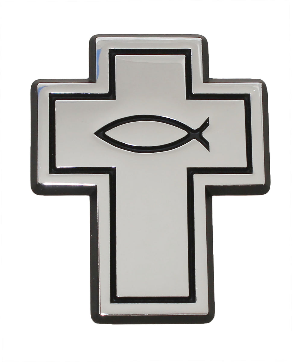 Christian Cross Metal Auto Emblem AMG Emblems