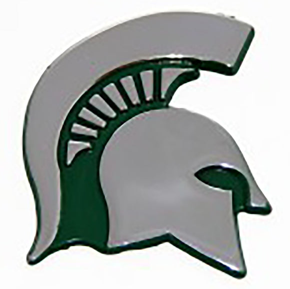Michigan State Spartans Green Trim Metal Auto Emblem