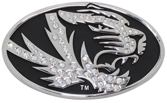 Missouri Tigers Crystal Metal Auto Emblem