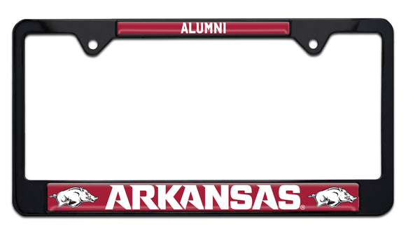 University of Arkansas Alumni Black Metal License Plate Frame