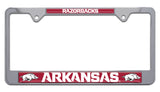 University of Arkansas Mascot Metal License Plate Frame