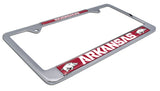 University of Arkansas Mascot Metal License Plate Frame