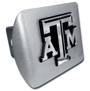 Texas A&M Silver Metal Hitch Cover