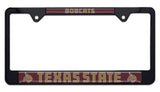 Texas State University Bobcats Metal License Plate Frame