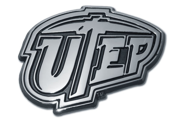 UT El Paso Miners Metal Auto Emblem