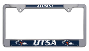 UTSA Roadrunners Alumni Chrome Metal License Plate Frame