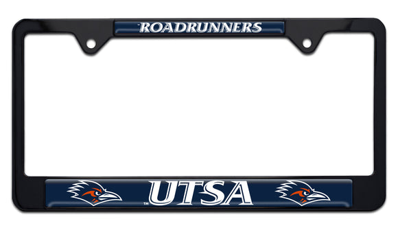 UTSA Roadrunners Black Metal License Plate Frame