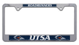 UTSA Roadrunners Chrome Metal License Plate Frame