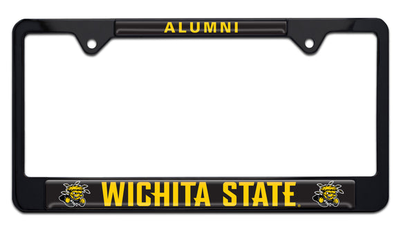 Wichita State Alumni Black Metal License Plate Frame