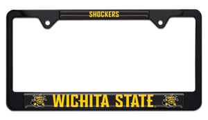 Wichita State Shockers Black Metal License Plate Frame