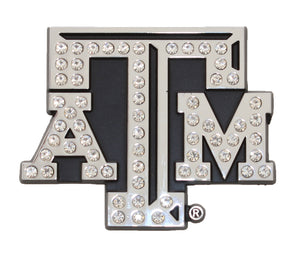 Texas A&M Crystal Metal Auto Emblem