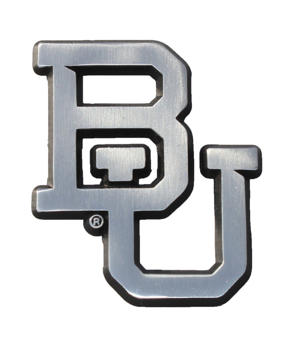 Baylor University Bears Matte BU Metal Auto Emblem