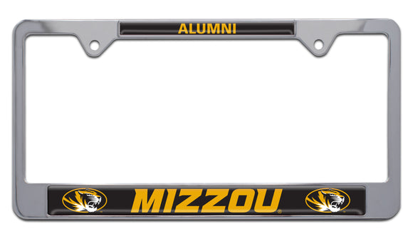 Missouri Tigers Alumni Metal License Plate Frame