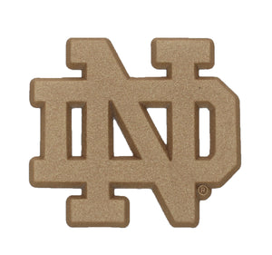 Notre Dame ND Gold Metal Auto Emblem