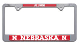 Nebraska Alumni Metal License Plate Frame