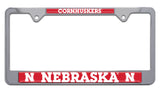 Nebraska Huskers Metal License Plate Frame