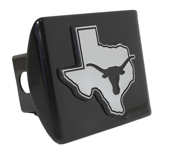 University of Texas Longhorns Black Metal Hitch Cover