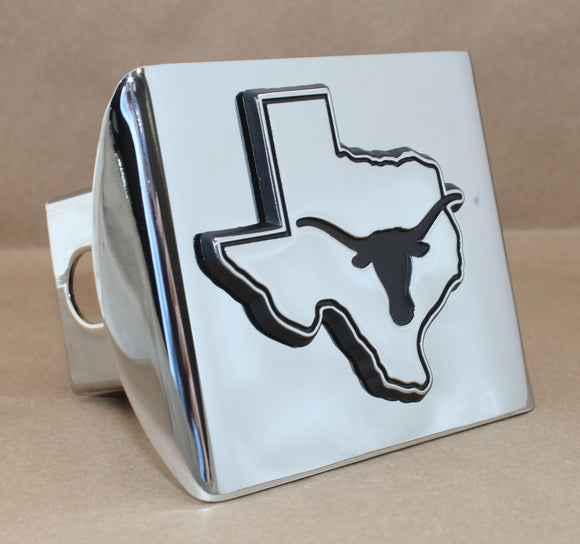 University of Texas Chrome Metal Hitch Cover