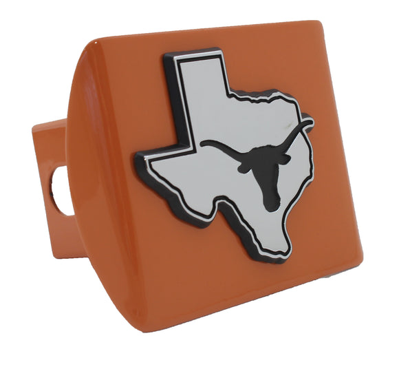 University of Texas Longhorns Orange Metal Hitch Cover