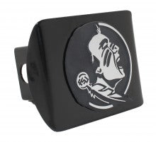 Florida State Seminoles on Black Metal Hitch Cover