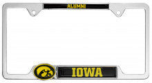 Iowa Hawkeyes Alumni Metal License Plate Frame