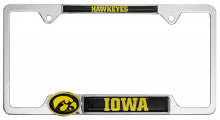 Iowa Hawkeyes Metal License Plate Frame
