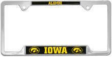 University of Iowa Hawkeyes Alumni Metal License Plate Frame