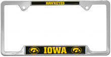 University of Iowa Hawkeyes Metal License Plate Frame