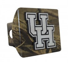 University of Houston Cougars on Camo Metal Hitch Cover