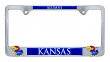 Kansas Alumni Metal License Plate Frame