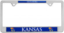 Kansas Jayhawks Metal License Plate Frame