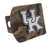 University of Kentucky Wildcats on Camo Metal Hitch Cover