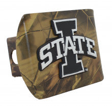 Iowa State Cyclones on Camo Metal Hitch Cover