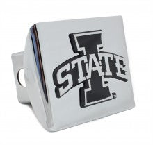 Iowa State Cyclones on Chrome Metal Hitch Cover