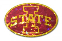 Iowa State Red Reflective Decal