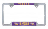 LSU Tigers Metal License Plate Frame